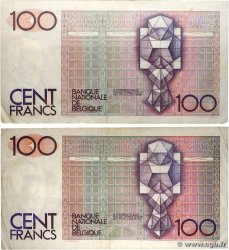 100 Francs Lot BELGIQUE  1978 P.140a TB+