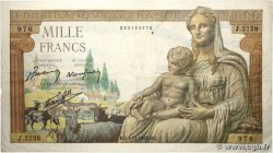 1000 Francs DÉESSE DÉMÉTER FRANCE  1942 F.40.12
