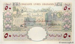 50 Livres Libanaises Spécimen LIBAN  1950 P.052s NEUF