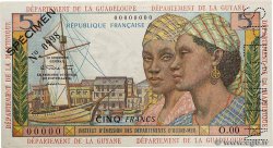 5 Francs Spécimen FRENCH ANTILLES  1964 P.07s