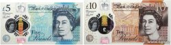 5 et 10 Pounds Lot ENGLAND  2016 P.394 et P.395