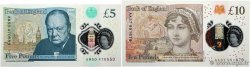 5 et 10 Pounds Lot ENGLAND  2016 P.394 et P.395 ST