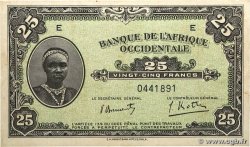25 Francs AFRIQUE OCCIDENTALE FRANÇAISE (1895-1958)  1942 P.30a