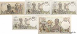 5, 10 et 100 Francs Lot FRENCH WEST AFRICA  1948 P.36, P.37 et P.40