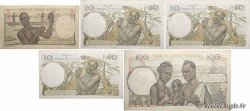 5, 10 et 100 Francs Lot FRENCH WEST AFRICA  1948 P.36, P.37 et P.40 SS to VZ