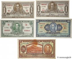 1 au 20 Bolivianos Lot BOLIVIE  1928 P.128 au P.131