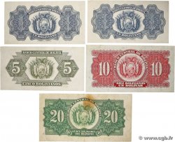 1 au 20 Bolivianos Lot BOLIVIE  1928 P.128 au P.131 TTB