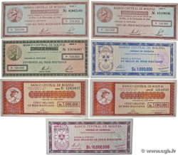 Lot de 7 billets Lot BOLIVIE  1984 P.LOT