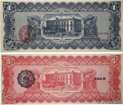 1 et 5 Pesos Lot MEXIQUE  1915 PS.0530b et PS.0532e SUP