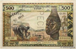500 Francs Spécimen FRENCH WEST AFRICA  1957 P.47s