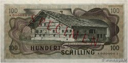 100 Schilling Spécimen AUSTRIA  1969 P.145s AU-