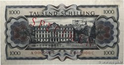 1000 Schilling Spécimen AUSTRIA  1966 P.147s AU-