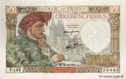 50 Francs JACQUES CŒUR FRANCE  1941 F.19.17 UNC