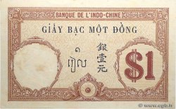 1 Piastre FRENCH INDOCHINA  1927 P.048b AU