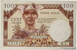 100 Francs TRÉSOR PUBLIC FRANCE  1955 VF.34.01