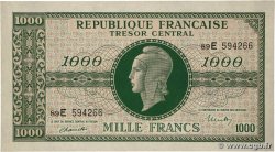 1000 Francs MARIANNE THOMAS DE LA RUE FRANCE  1945 VF.13.02