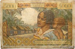 5000 Francs MADAGASCAR  1950 P.049a B