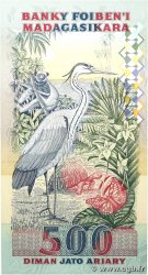 2500 Francs - 500 Ariary MADAGASCAR  1993 P.072Aa NEUF