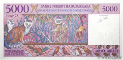 5000 Francs - 1000 Ariary MADAGASCAR  1994 P.078b NEUF