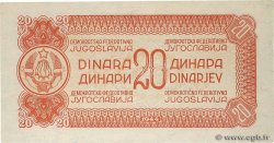 20 Dinara YUGOSLAVIA  1944 P.051c UNC-