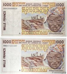 1000 Francs Lot ÉTATS DE L&nbsp;AFRIQUE DE L&nbsp;OUEST  1999 P.111Ai