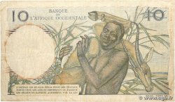 10 Francs AFRIQUE OCCIDENTALE FRANÇAISE (1895-1958)  1954 P.37 B+