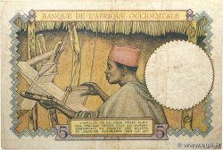 5 Francs AFRIQUE OCCIDENTALE FRANÇAISE (1895-1958)  1939 P.21 TB