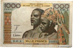 1000 Francs ÉTATS DE L&nbsp;AFRIQUE DE L&nbsp;OUEST  1965 P.103Ad