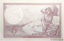 5 Francs FEMME CASQUÉE modifié FRANCE  1939 F.04.04 XF+