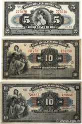 5 et 10 Soles Lot PÉROU  1941 P.66Aa, p.067a et P.067Aa