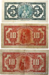 5 et 10 Soles Lot PÉROU  1941 P.66Aa, p.067a et P.067Aa TB