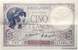 5 Francs FEMME CASQUÉE FRANCE  1933 F.03.08