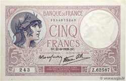 5 Francs FEMME CASQUÉE modifié FRANCE  1939 F.04.09