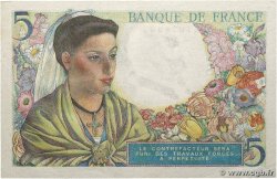 5 Francs BERGER FRANCE  1943 F.05.01 SPL