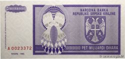 5000000000 Dinara CROATIE  1993 P.R18a NEUF
