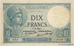 10 Francs MINERVE FRANCE  1926 F.06.11a