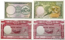 1, 5 et 10 Dong Lot VIET NAM SUD  1955 P.01a, P.02a et P.03a