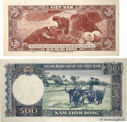 20 et 500 Dong Lot VIET NAM SUD  1962 P.06a et P.06Aa TB+