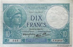 10 Francs MINERVE modifié FRANCE  1940 F.07.24