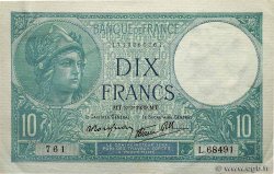 10 Francs MINERVE modifié FRANCE  1939 F.07.01
