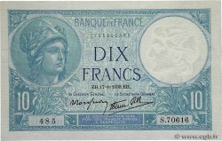 10 Francs MINERVE modifié FRANCE  1939 F.07.05