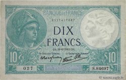 10 Francs MINERVE modifié FRANCE  1941 F.07.29