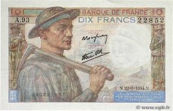 10 Francs MINEUR FRANCE  1944 F.08.12