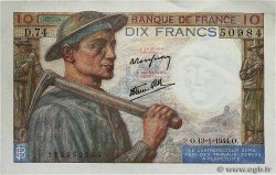 10 Francs MINEUR FRANCE  1944 F.08.10