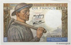 10 Francs MINEUR FRANCE  1942 F.08.06