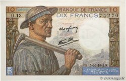 10 Francs MINEUR FRANCE  1942 F.08.04