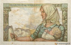 10 Francs MINEUR FRANCE  1942 F.08.06 pr.TTB