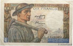 10 Francs MINEUR FRANCE  1947 F.08.19