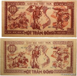 100 Dong Lot VIET NAM  1948 P.028a F+