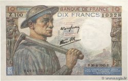 10 Francs MINEUR FRANCE  1945 F.08.14